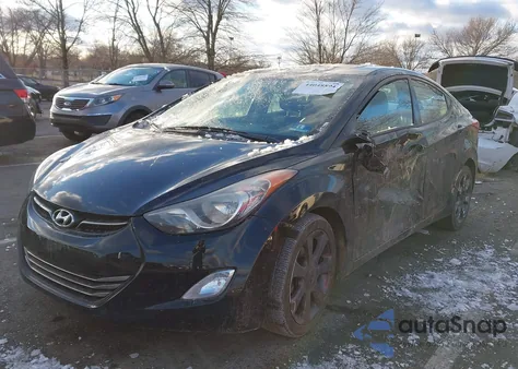 2013 Hyundai Elantra Limited from USA, damaged, VIN KMHDH4AE2DU760016